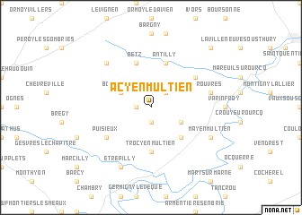 map of Acy-en-Multien