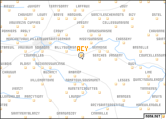 map of Acy