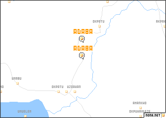 map of Adaba