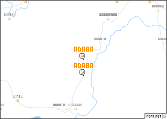 map of Adaba