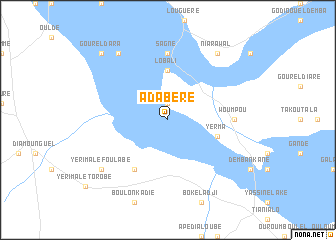 map of Adabéré