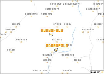 map of Adabofolo