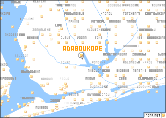 map of Adabou Kopé