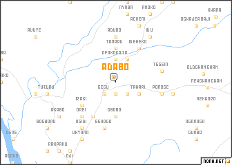 map of Adabo