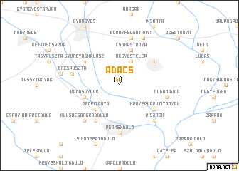 map of Adács