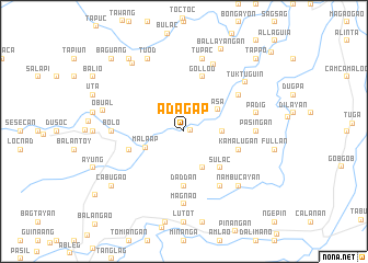 map of Adagap