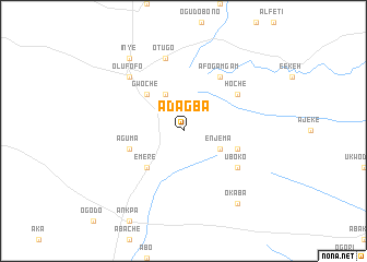 map of Adagba