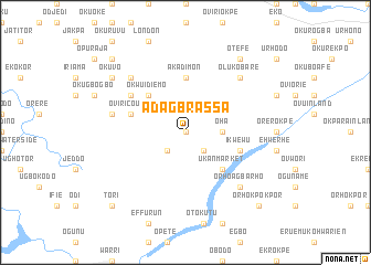 map of Adagbrassa