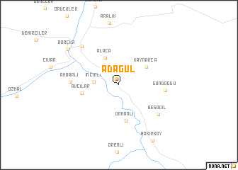 map of Adagül