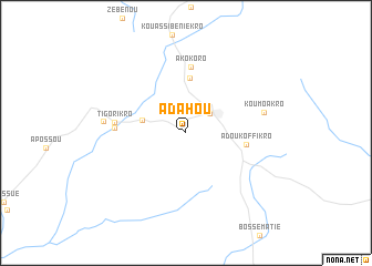 map of Adahou