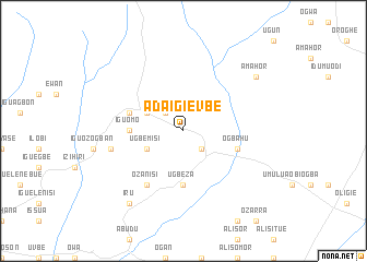 map of Adaigievbe