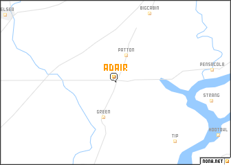 map of Adair