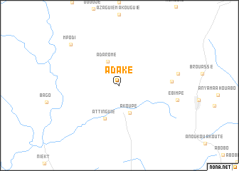 map of Adaké