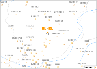 map of Adaklı