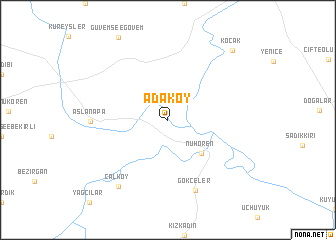 map of Adaköy