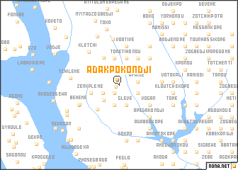 map of Adakpo Kondji