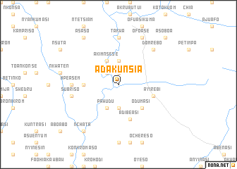 map of Adakunsia