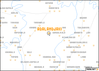 map of Adalamdjaki