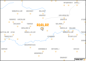 map of Adalar