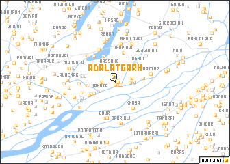 map of Adālatgarh