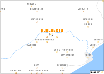 map of Adalberto