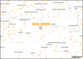 map of Adal Sumro