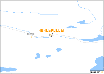 map of Ådalsvollen