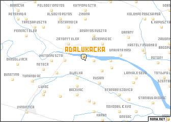 map of Ada Lukačka