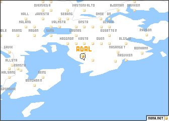 map of Ådal