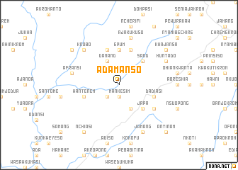 map of Adamanso