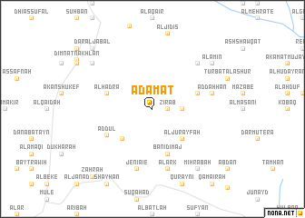 map of Adamāt