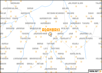 map of Adambaki