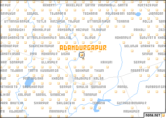 map of Adam Durgāpur