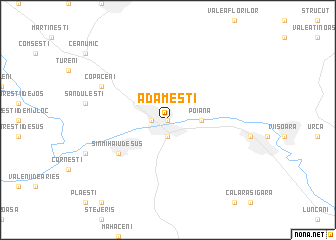 map of Adămeşti