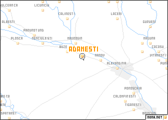 map of Adămeşti