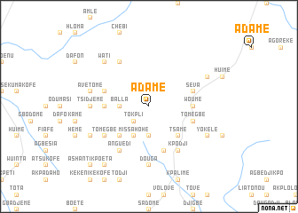 map of Adamé