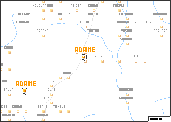 map of Adamé