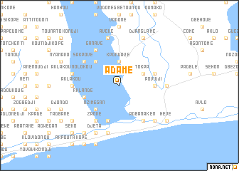 map of Adamé