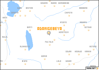 map of Ādamī Gebeya