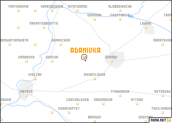 map of Adamivka