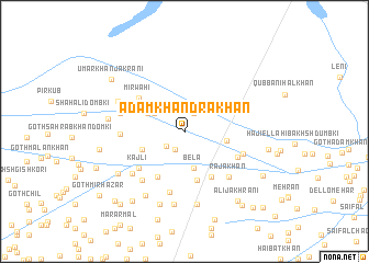 map of Ādam Khān Drakhān