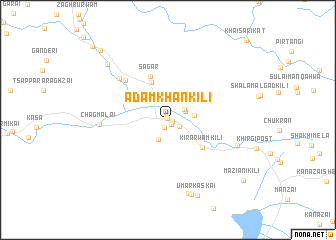 map of Adam Khan Kili