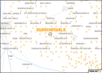 map of Ādam Khānwāla