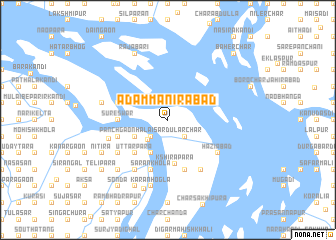 map of Ādam Manirābād