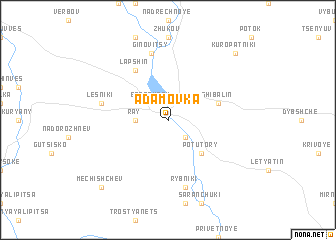 map of Adamovka