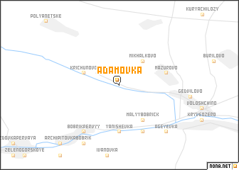 map of Adamovka