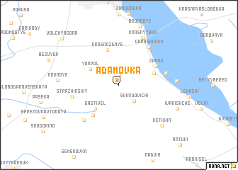 map of Adamovka