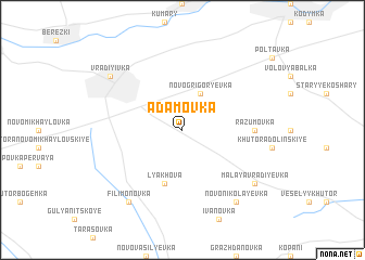 map of Adamovka