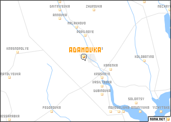 map of Adamovka