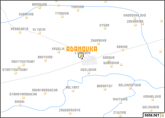 map of Adamovka